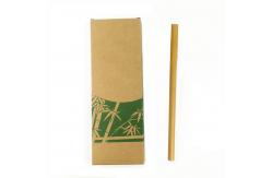 China Portable Carbonized Bamboo Straw Nature Bamboo Fiber Straw Reusable and OEM Accepted supplier
