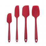 4 Pieces Non Scratch Silicone Spatula Set For Home Kitchen for sale