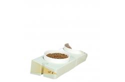 China Ceramic Double Pet Feeder Bowls Prevent Knock Protect Cervical Vertebra supplier