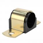 Customized Size Yellow Zinc TPE Rubber Omega Cushion Clamp for sale