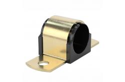 China Gold Finish 1-5/8'' Omega Cushion Clamps for Pipeline Support supplier