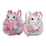 0.23m 9.06in Pink Unicorn Plush Toy Backpacks Personalised Unicorn Backpack For Daughter for sale