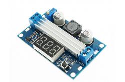 China 100W DC - DC Step Up Boost Converter Module Heat Sink And LED Voltmeter supplier