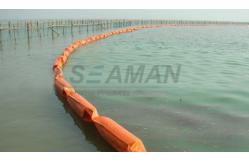 China Solid Floating Pvc Oil Containment Boom With Balast Chain And Shackle supplier