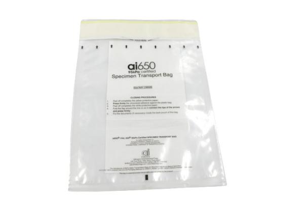 LDPE Transparent Pathological Medical Examination Specimen Bag Self Sealing