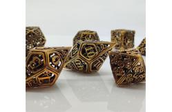 China Chongtian Snake Hollow Metal Dice Set Multi -Faceted Table Game #Dnd#Rpg#Coc supplier