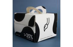 China Custom Cow Printed Cardboard Cake Boxes Set 250gsm Thickness supplier