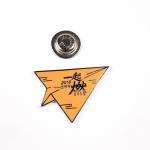 Single Metal Color Magnetic Enamel Pin Emblem And Lapel Pin Item for sale