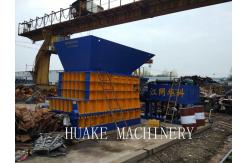 China Efficient scrap metal container Shear 800tons Cutting Force Automated PLC Control supplier