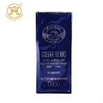 0.5kg Glossy Blue Coffee Bean Packaging Bags With Valve Vacuum Pack Bags For Food Roasted Bean for sale