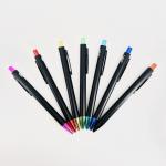 School Stationery Simple Aluminum Press Type Ballpoint Pen Spray Painting Logo Pen for sale