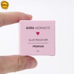 Small Square Pink Paper Cosmetic Packaging Box For Eyelash Glue Remover for sale