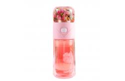 China Double Layer 14oz Leak Proof Glass Water Bottle With Strainer supplier