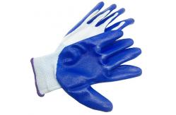 China 43 Grams Polyester Liner Nitrile Work Gloves High Temperature Resistance supplier