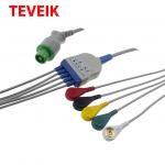 Fukuda Denshi AHA Round 12 Pin 10K Ohm 5 Lead Ecg Cable for sale