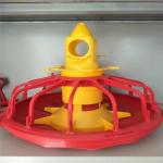 Yellow Red Broiler Feed Pan Poultry Farming Equipment Custom for sale