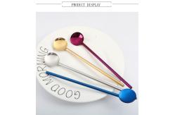 China Smooth Reusable Spoon Straws / Handmade Jumbo Spoon Straws Non Magnetic supplier