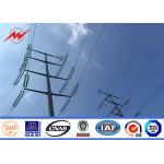 10kV Hot Dip Galvanized Electric Steel Power Pole Power Transmission Line Tubular Pole for sale