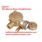 10A/16A marine brass plug&socket CZH101 waterproof socket handware in bulk for sale