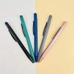 Press-Type Matte Barrel Ball Pen 1.0mm Multi-color Touch Screen Gift Ballpoint Pen for sale