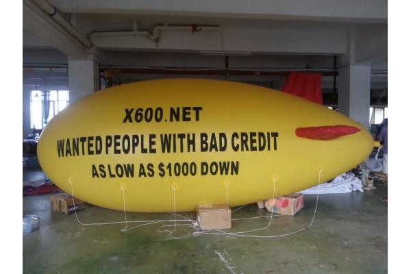 customized advertising flying helium balloon with your logo