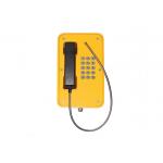 Line Powered Heavy Duty Telephone Vandal Proof Rubber Keypad With Yellow Color for sale