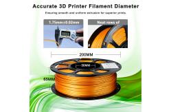 China Strong PETG  Gold 3D Printer Filament 1.75mm Dimensional Accuracy +/- 0.02mm supplier