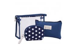 China Spot Cosmetic And Toiletry Bags ODM 3 Piece Cosmetic Bag Set supplier