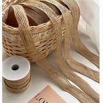Flower Shop Fresh Flowers Bundle Packaging Materials Korean Style Linen Belt Weaving Hair Accessories for sale