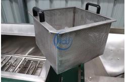 China Gas / Electric Heating Chicken Deep Fryer Machine Commercial Two Baskets supplier