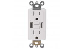 China 15A Ground Fault Circuit Interrupter 120V With USB Power Outlet supplier