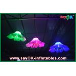 Purple / Green GIant Inflatable Lighting Decoration Led Inflatable Lighting Flower for sale