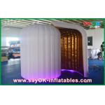Inflatable Photo Booth Rental Wedding Party Inflatable Photo Booth Kiosk With Led Lights Rounded Shape for sale