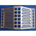 White 2500mm Length Windbreak Fence Panels Round Hole Dust Control Barrier for sale