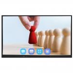 Android 13 IR Interactive Whiteboard Finger Touch 65 75 86 Inch 4K Smart Panel Display with wifi RJ45 wireless share from pad/phone/laptop for school office meetings for sale