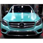 Metallic Tiffany Blue Matte Car Vinyl Wrap Swipeable Bubble Free for sale