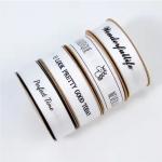 Customized Length Eco-Friendly Polyester Ink Printed Grosgrain Satin Ribbon for Luxury Decorations and Gifts for sale