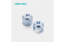 China 13.5mm Height Steel Cam Lock Nuts Customized For Furniture Connection supplier