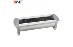 China Electric Silver Desk Flip Up Power Data Socket And  3mm Panel Thickness supplier