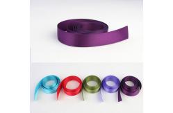 China Smooth Double Faced Satin Ribbon , Eco Friendly Silver Satin Ribbon supplier