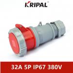 32A 380V IP67 Three Phase Industrial Connector With Lock IEC standard for sale