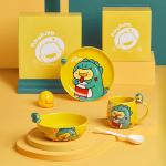 Cartoon Couple Large-Capacity Coffee Mugs Large Capacity Cute Duck Pattern Ceramic Mugs Cups for sale