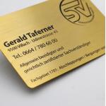 Brushed Gold Metallic Embossed Business Cards  Popular Creative Business Gift for sale