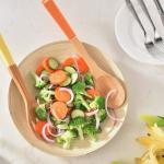 Heat Resistant 5 Piece Bamboo Utensil Set With Spatula And Mixing Spoon