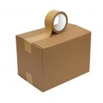 Practical Rubber Kraft Paper Adhesive Tape , Single Sided Paper Tape Brown