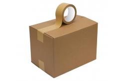 China Practical Rubber Kraft Paper Adhesive Tape , Single Sided Paper Tape Brown supplier