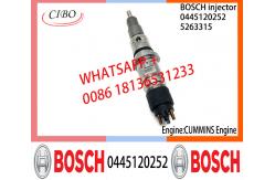 China BOSCH 0445120252 5263312 Neutral Fuel Injector Assembly 0445120252 5263315 For CUMMINS supplier