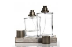 China 50ml 100ml Elegant Square Perfume Decant Bottle Empty Perfume Glass Spray Bottle supplier