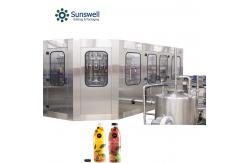 China Fully Automatic Fruit Juice Filling Machine 380v Processing Bottle Production Line supplier