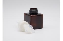 China Empty 250ml Square Plastic Lotion Bottle Transparent Amber Lotion Bottle supplier
